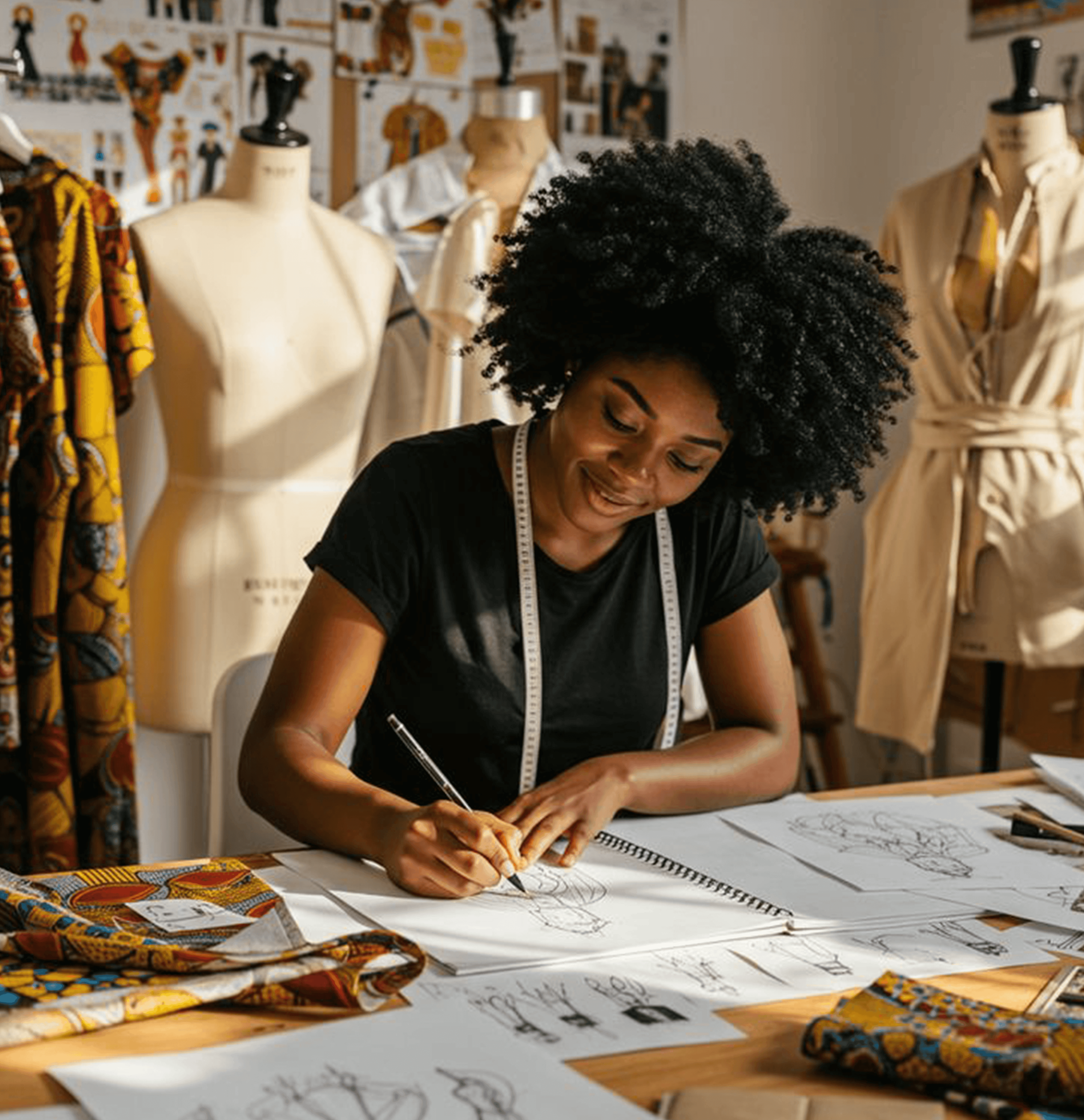 Students at Dasheen Atelier fashion school